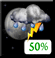 Friday Night: Chance Showers And Thunderstorms then Partly Cloudy